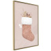 Wall Poster Christmas in Pastels - Holiday Stocking With Plant Twigs 148036 additionalThumb 4