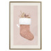 Wall Poster Christmas in Pastels - Holiday Stocking With Plant Twigs 148036 additionalThumb 25