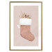 Wall Poster Christmas in Pastels - Holiday Stocking With Plant Twigs 148036 additionalThumb 26