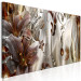 Canvas Abstract Composition With Lilies - Flowers With a Golden Tone and Glitter 148436 additionalThumb 2
