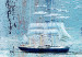 Canvas Seascape (1-piece) - sailboat on foamy ocean waves 149636 additionalThumb 5