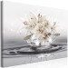 Large canvas print Lilies on a decorative cream background in water [Large Format] 150936 additionalThumb 2