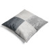 Decorative Velor Pillow Grey Squares - Geometric Composition With Multiple Textures 151336 additionalThumb 4