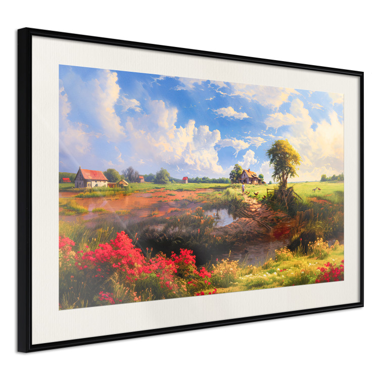 Wall Poster Rural Idyll - Landscape of the Polish Countryside Painted in Warm Colors 151536 additionalImage 9