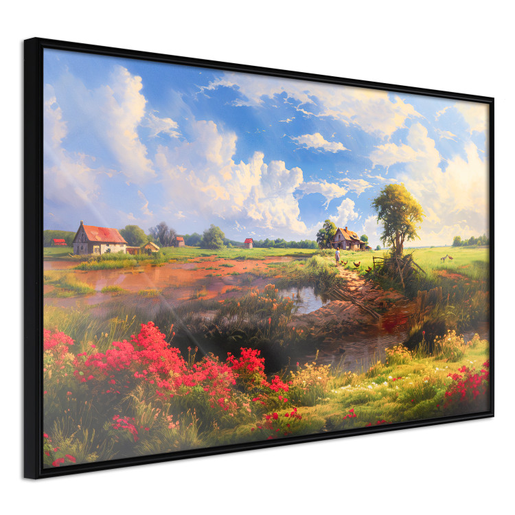 Wall Poster Rural Idyll - Landscape of the Polish Countryside Painted in Warm Colors 151536 additionalImage 5