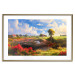 Wall Poster Rural Idyll - Landscape of the Polish Countryside Painted in Warm Colors 151536 additionalThumb 21