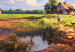 Wall Poster Rural Idyll - Landscape of the Polish Countryside Painted in Warm Colors 151536 additionalThumb 2