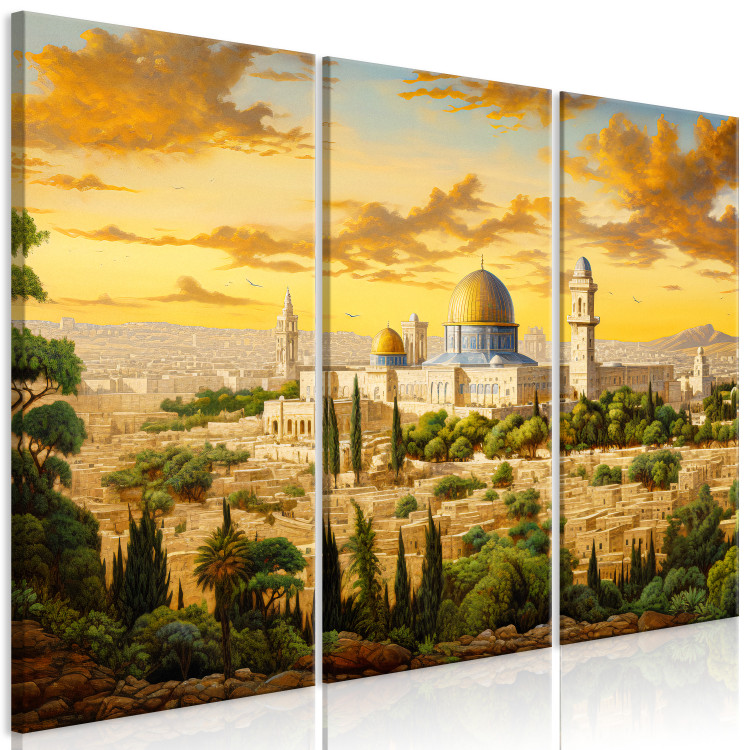 Canvas Art Print Jerusalem - Artistic Reflection of the Ancient City 151936 additionalImage 2