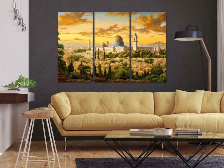 Canvas Art Print Jerusalem - Artistic Reflection of the Ancient City 151936 additionalImage 3
