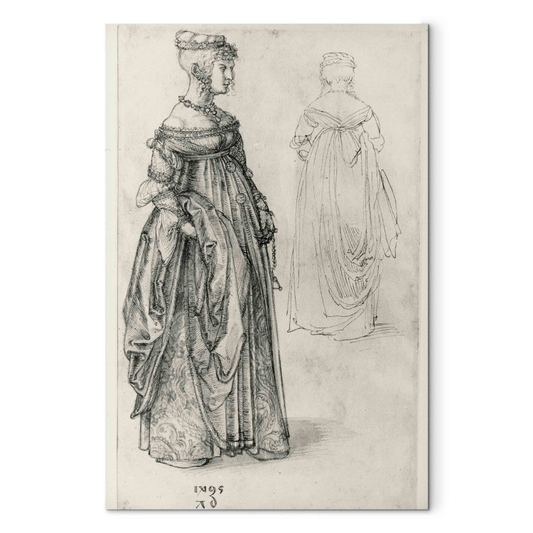 Reproduction Painting Lady in Venetian costume, alongside the same costume reverse 158736 additionalImage 7