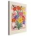 Canvas Pink Bouquet - A Minimalist Composition Inspired by the Style of Matisse 159936 additionalThumb 2