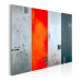 Canvas Orange Accent (4-piece) - grayish abstraction with designs 47436 additionalThumb 2