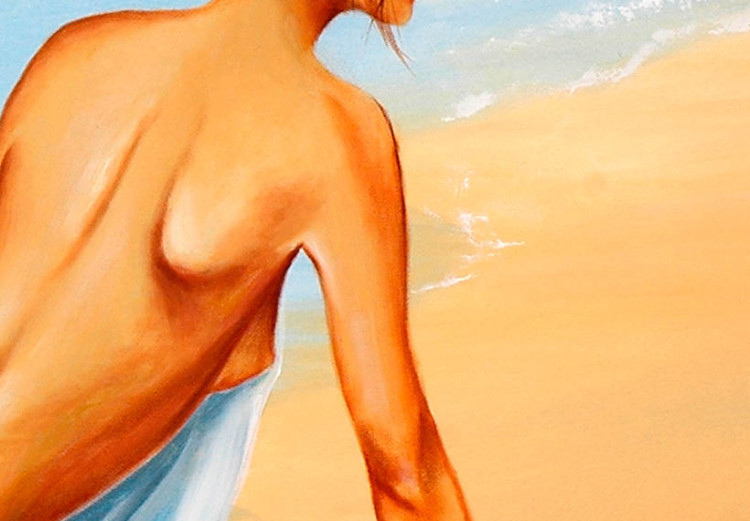Canvas Print Nude on the seashore - figure of a naked woman on the beach 47536 additionalImage 2