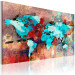 Canvas Turquoise continents 55436 additionalThumb 2