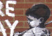 Canvas Print Last graffiti before motorway (Banksy) 58936 additionalThumb 5
