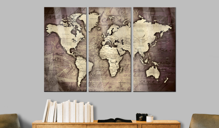 Print On Glass Golden Travels [Glass] 92836 additionalImage 3