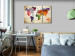 Canvas Art Print The World's Map in Watercolor 93736 additionalThumb 3