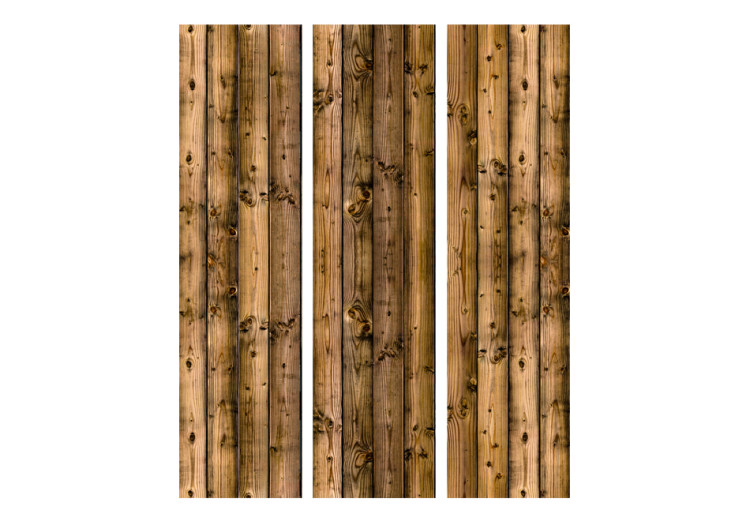 Room Separator Country Cottage - texture of planks of dark brown oak wood 95236 additionalImage 3