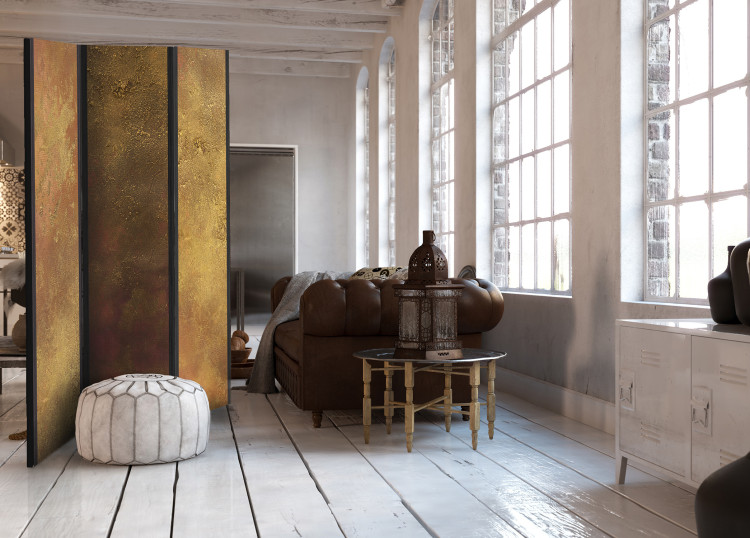 Room Separator Golden Temptation - artistic golden texture in a luxurious motif 95436 additionalImage 2