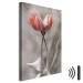 Canvas Spring Dance - Romantic Pink Tulip Flowers on Gray Background 98136 additionalThumb 8