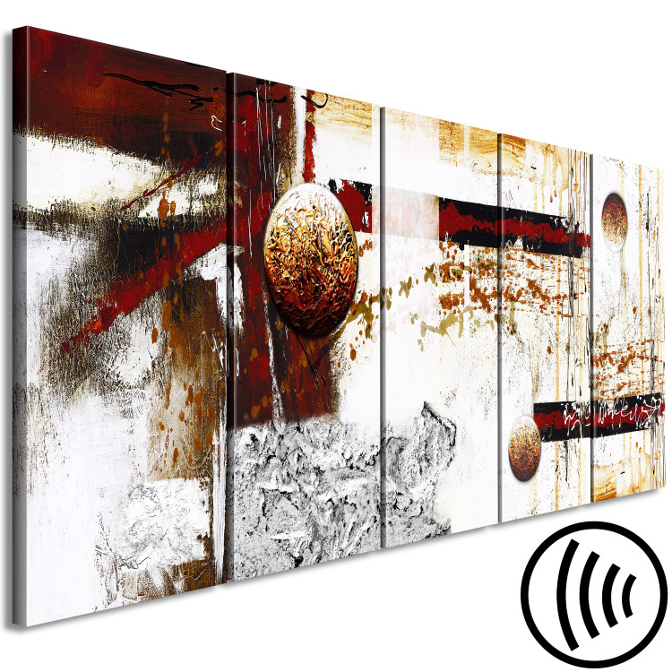 Canvas Print Dynamics in Space (5 Parts) Narrow 108446 additionalImage 6