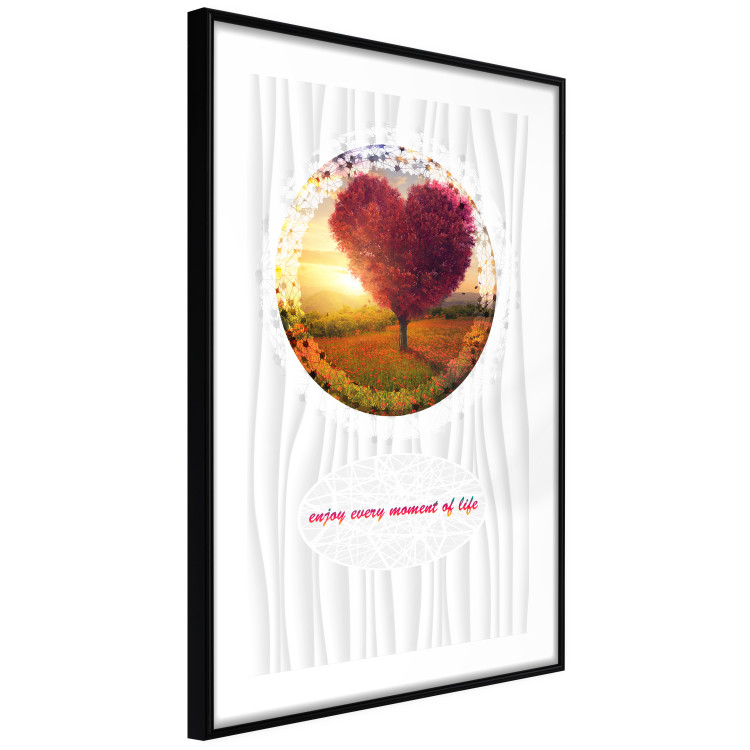 Poster Enjoy Every Moment - heart-shaped tree and English text 114446 additionalImage 11
