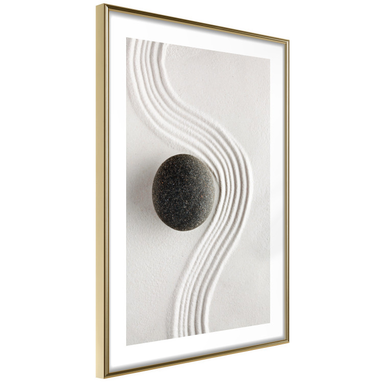 Poster Concentration - oriental composition with a stone on sand in Zen style 115046 additionalImage 8