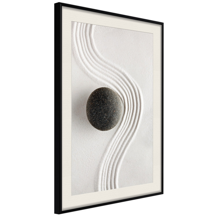 Poster Concentration - oriental composition with a stone on sand in Zen style 115046 additionalImage 3