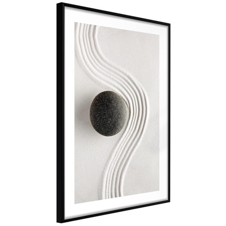Poster Concentration - oriental composition with a stone on sand in Zen style 115046 additionalImage 11