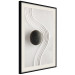 Poster Concentration - oriental composition with a stone on sand in Zen style 115046 additionalThumb 3