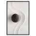 Poster Concentration - oriental composition with a stone on sand in Zen style 115046 additionalThumb 25