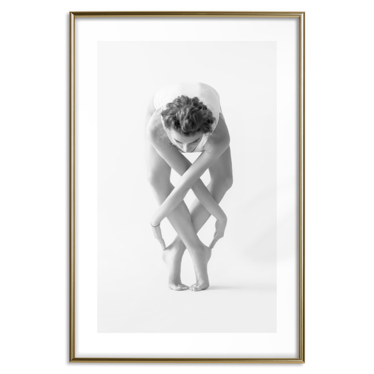 Poster Ballet - unique grayscale composition with a woman's silhouette dancing 115146 additionalImage 27