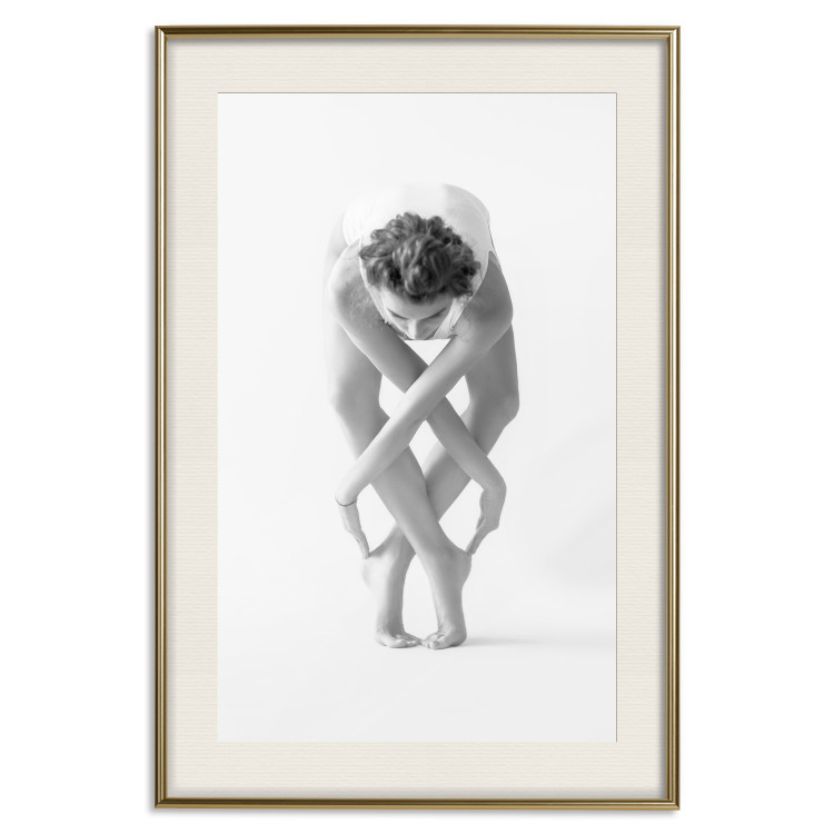 Poster Ballet - unique grayscale composition with a woman's silhouette dancing 115146 additionalImage 24