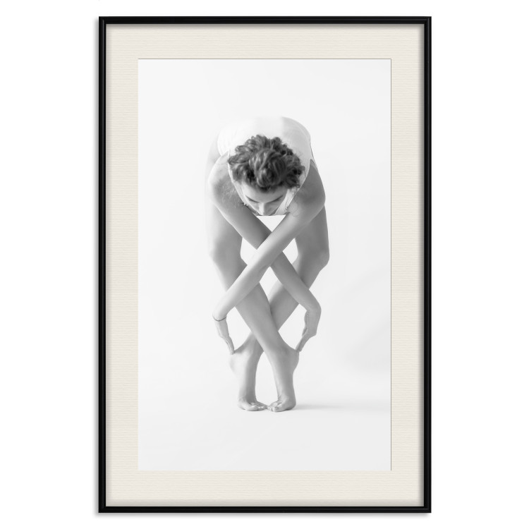 Poster Ballet - unique grayscale composition with a woman's silhouette dancing 115146 additionalImage 25
