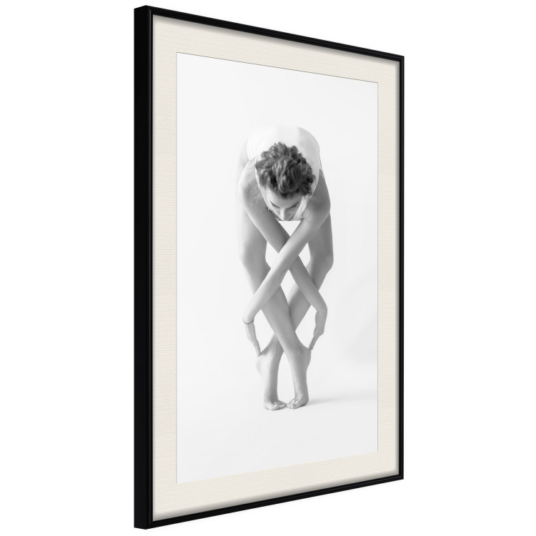 Poster Ballet - unique grayscale composition with a woman's silhouette dancing 115146 additionalImage 3