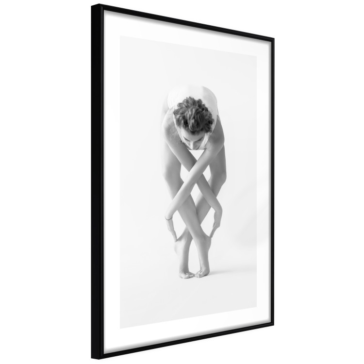Poster Ballet - unique grayscale composition with a woman's silhouette dancing 115146 additionalImage 13