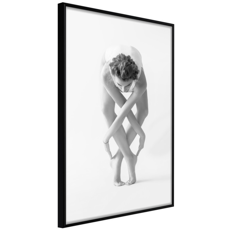 Poster Ballet - unique grayscale composition with a woman's silhouette dancing 115146 additionalImage 12