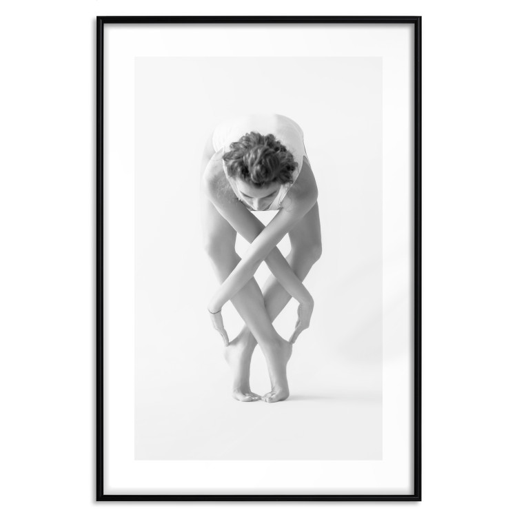 Poster Ballet - unique grayscale composition with a woman's silhouette dancing 115146 additionalImage 26