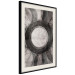 Poster Scratched Metal - black and white abstract geometric composition 116546 additionalThumb 3