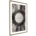 Poster Scratched Metal - black and white abstract geometric composition 116546 additionalThumb 6