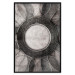Poster Scratched Metal - black and white abstract geometric composition 116546 additionalThumb 25