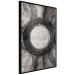 Poster Scratched Metal - black and white abstract geometric composition 116546 additionalThumb 12