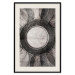 Poster Scratched Metal - black and white abstract geometric composition 116546 additionalThumb 19