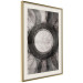 Poster Scratched Metal - black and white abstract geometric composition 116546 additionalThumb 2