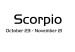 Canvas Art Print Scorpio zodiac sign - minimalistic graphics with an inscription 117046 additionalThumb 4