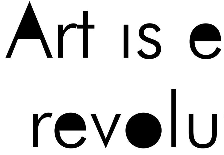 Wall Poster Art is either revolution or plagiarism - English quote amidst white 117446 additionalImage 11