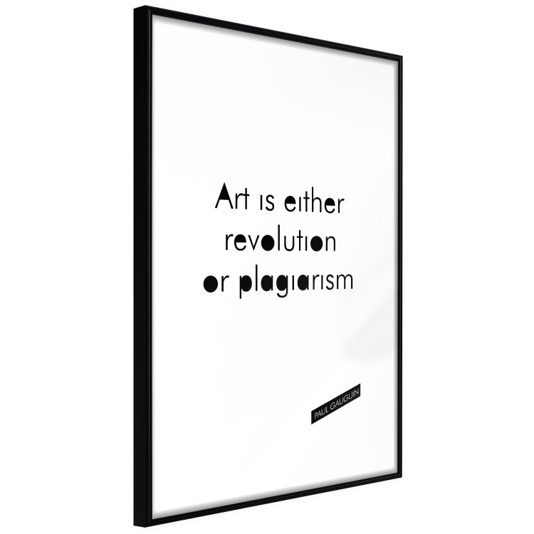 Wall Poster Art is either revolution or plagiarism - English quote amidst white 117446 additionalImage 13
