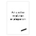 Wall Poster Art is either revolution or plagiarism - English quote amidst white 117446