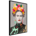 Wall Poster Majestic Frida - modern landscape of a woman with colorful flowers 118146 additionalThumb 10