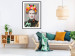 Wall Poster Majestic Frida - modern landscape of a woman with colorful flowers 118146 additionalThumb 4